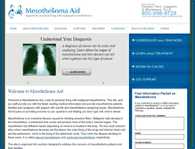 Tablet Screenshot of mesothelioma-aid.org